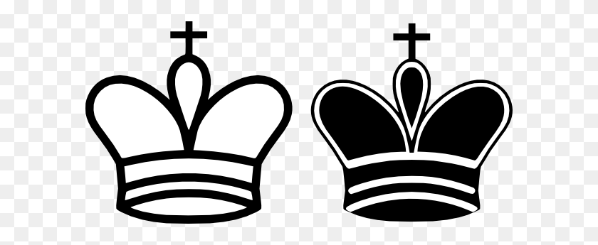 600x285 Crowns - Crown PNG Black And White
