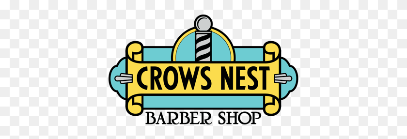 392x227 Crows Nest Barbershop Offshoot - Barber Shop Logo PNG