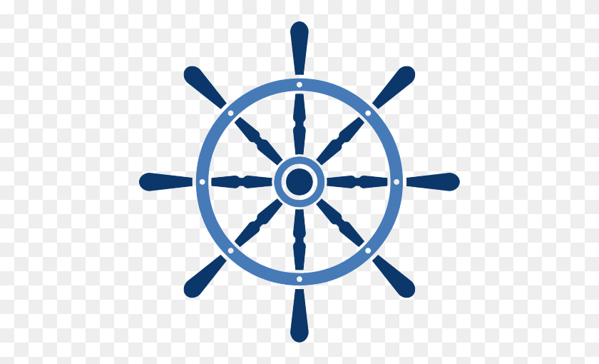 450x450 Cruise Clipart Ship Wheel Blue - Boat Wheel Clipart