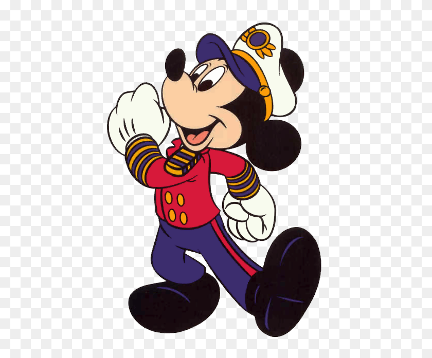 446x637 Cliparts De Crucero - Mickey Mouse Cruise Clipart