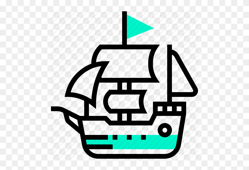 512x512 Crucero, Marina, Pirata, Barco, Transporte, Transporte, Icono, -, Barco Pirata, Clipart