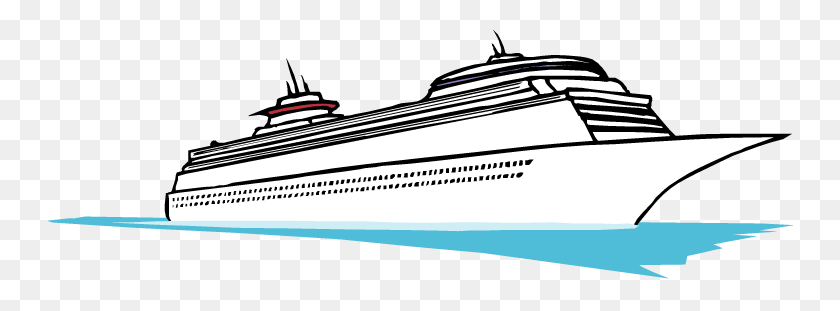 750x251 Cruise Ship Clip Art Free - Ocean Background Clipart