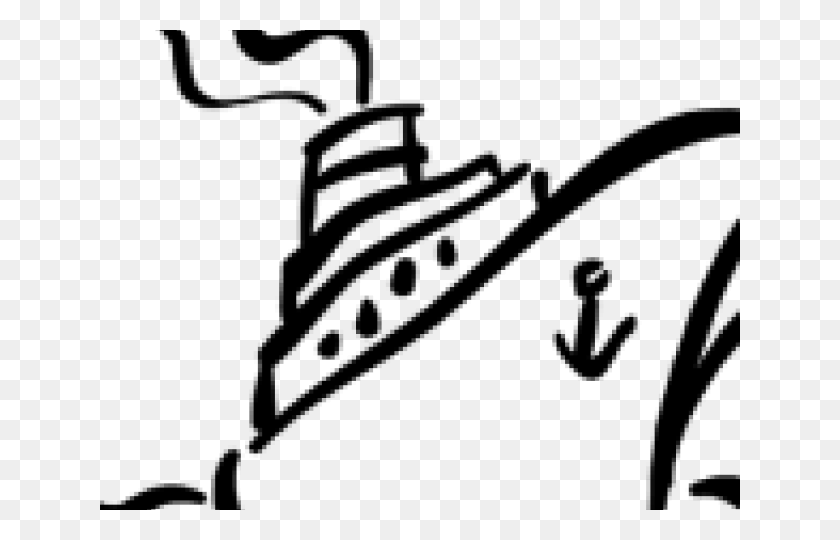 640x480 Cruise Ship Clipart Black And White - Ship Clipart Black And White