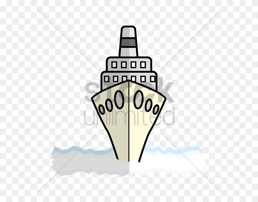 600x600 Cruise Ship Front View Vector Image - Cruise Ship PNG