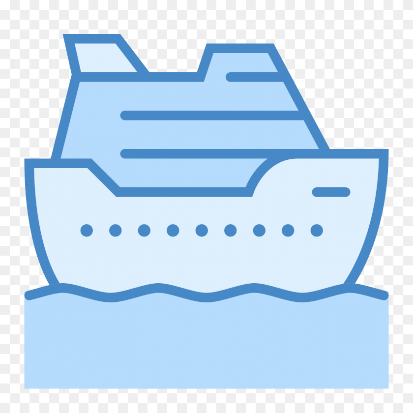 1600x1600 Icono De Barco De Crucero - Barco De Crucero Png