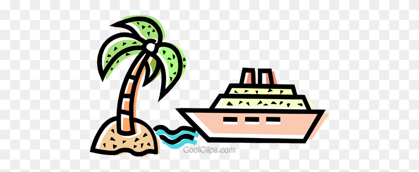 480x285 Cruise Ship Royalty Free Vector Clip Art Illustration - Cruise Boat Clipart