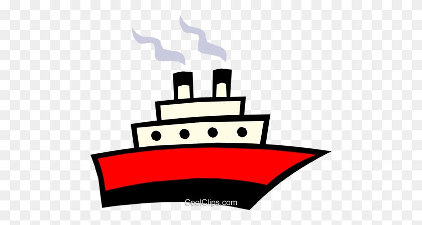 480x389 Cruise Ships Royalty Free Vector Clip Art Illustration - Steamboat Clipart