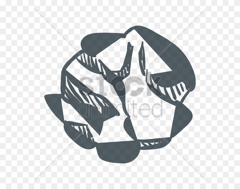 600x600 Мятой Бумаги Мяч Векторное Изображение - Мятой Бумаги Клипарт