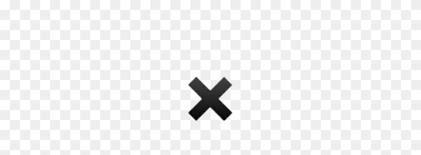 300x250 Cruz Overlay Tumblr Black Negro Cross X Emoji - X Emoji PNG