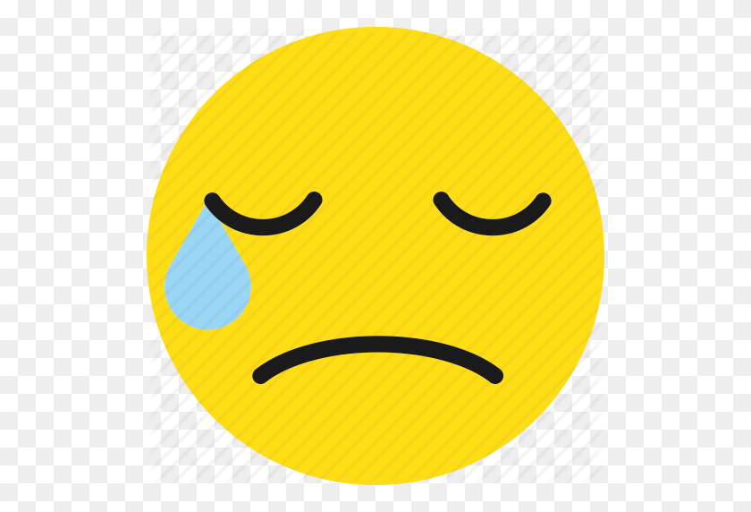 512x512 Cry, Crying, Emoji, Emoticons, Sad Icon - Laugh Cry Emoji PNG