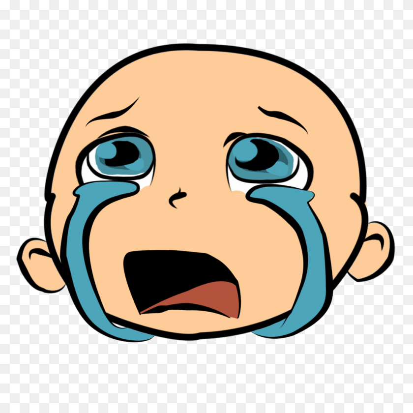 1024x1024 Crying Clip Art Free - Man Crying Clipart