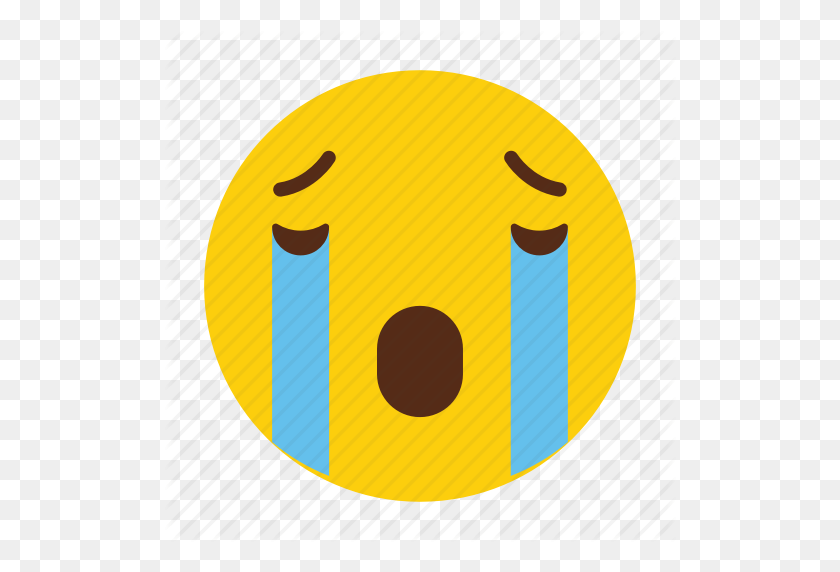 512x512 Crying, Emoji, Emoticon, Emotion, Sad, Tears Icon - Sad Emoji PNG