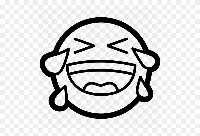 512x512 Crying, Emoji, Emoticon, Face, Laughing, Laughter Icon - Crying Laughing Emoji PNG