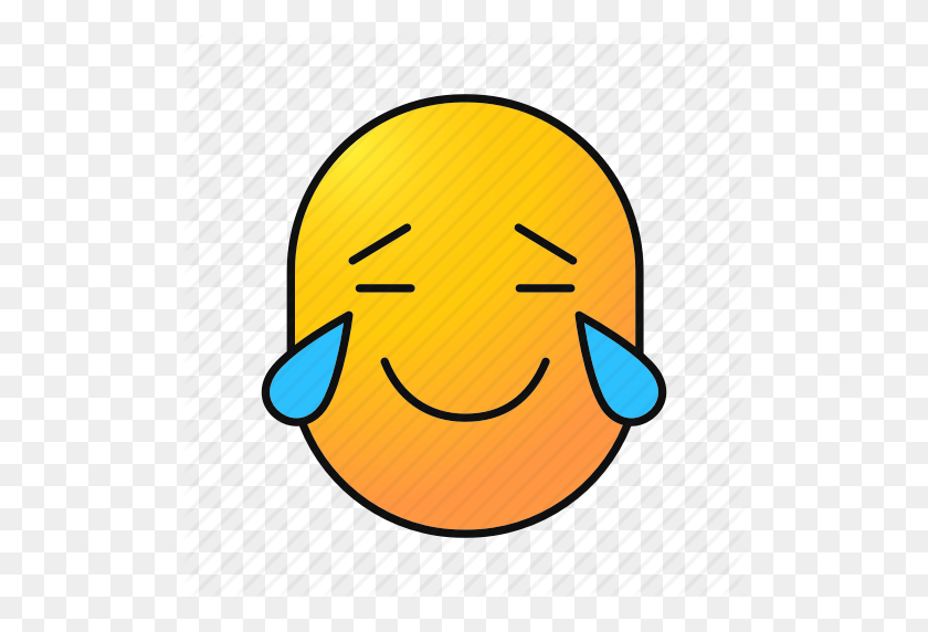 512x512 Crying, Emoji, Emoticon, Happy, Joy Tears, Smiley Icon - Joy Emoji PNG