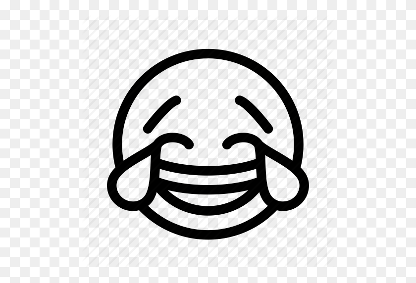 512x512 Crying, Emoji, Emoticon, Happy, Joyful, Laughing, Smiley Icon - Laugh Cry Emoji PNG