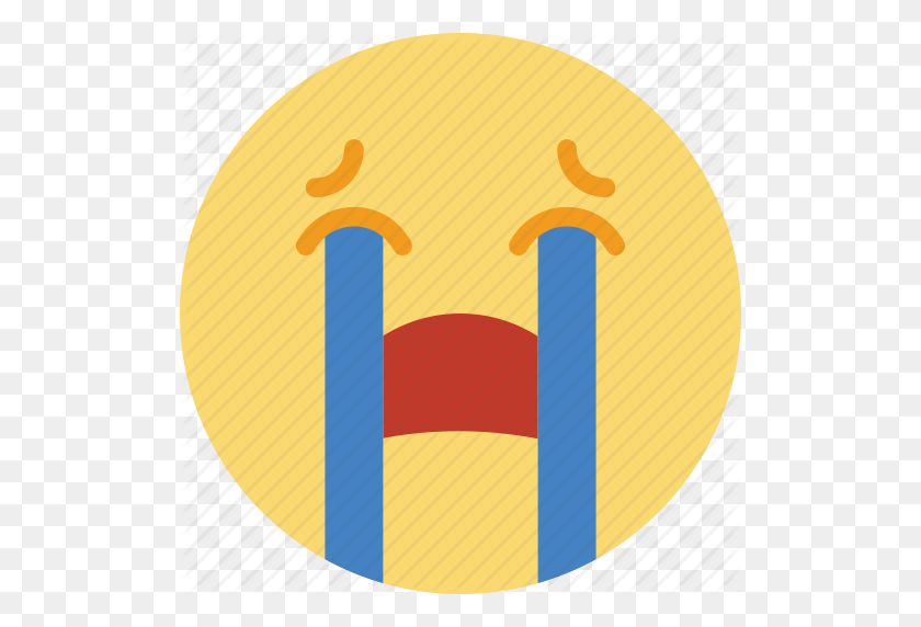 512x512 Crying, Emoji, Emoticons, Face Icon - Crying Emoji PNG