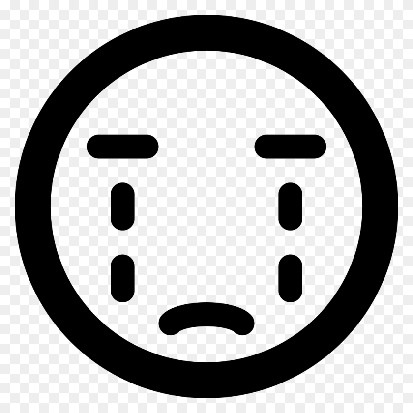 980x980 Crying Emoticon Smiley Face Png Icon Free Download - Crying Face PNG