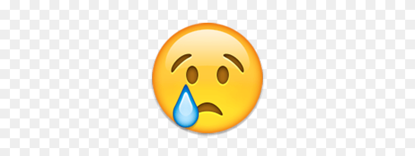 256x256 Плачущее Лицо Emoji Для Facebook, Идентификатор Электронной Почты Sms - Грустное Лицо Emoji Png