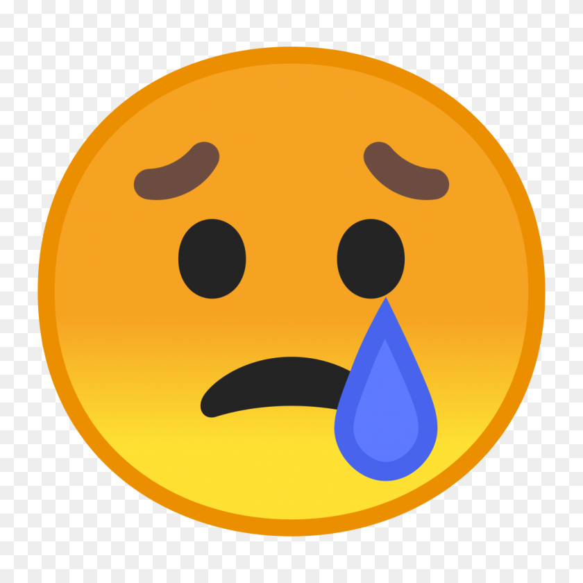 1024x1024 Значок Плачущее Лицо Ното Смайлы Набор Иконок Смайлики Google - Плач Смайлики Png