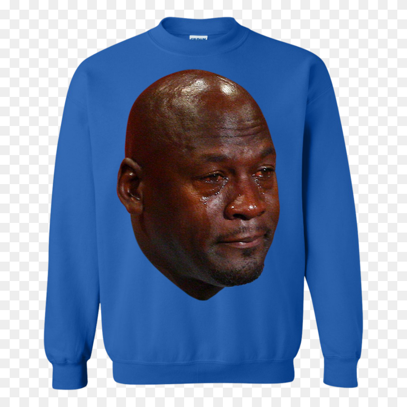 1155x1155 Crying Jordan Sweatshirt Onyx Hearts - Crying Jordan PNG