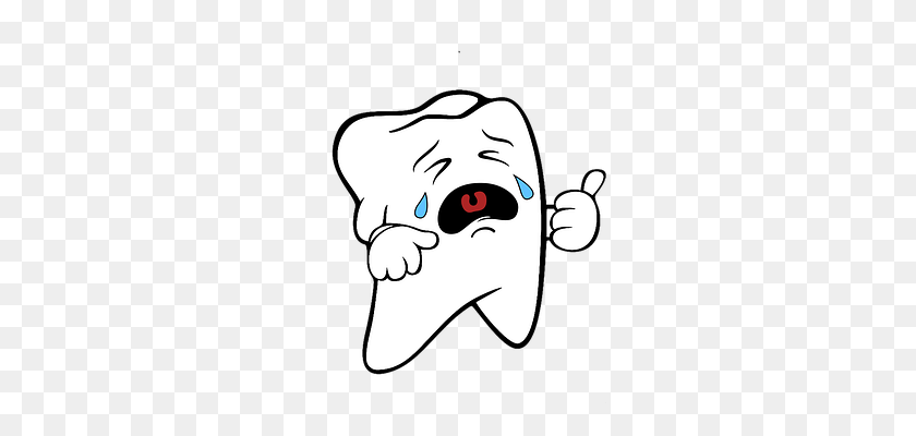 340x340 Crying, Tooth, Clipart, Sticker Buy Me A Coffee - Tooth Images Clip Art
