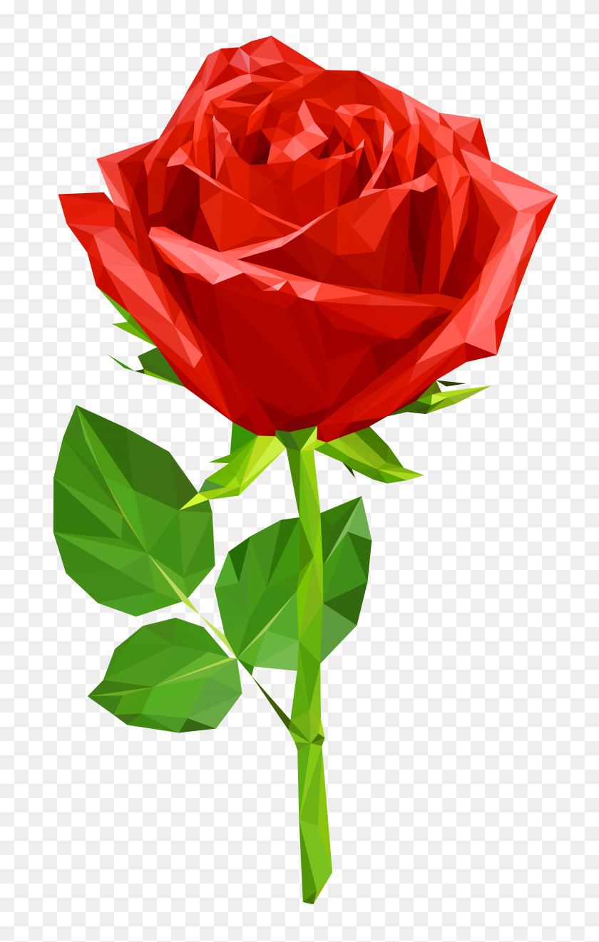 5271x8531 Crystal Red Rose Transparent Png Clip Art Gallery - Rose Clipart