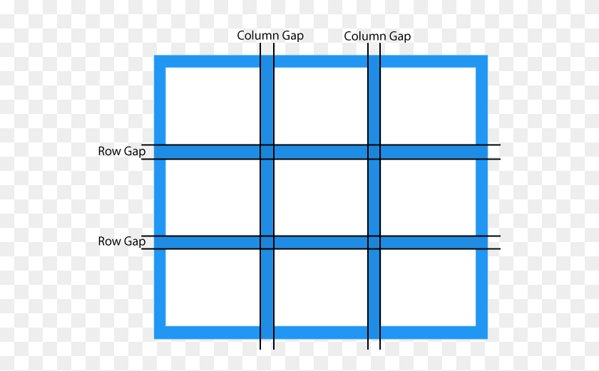 565x461 Css Grid Layout - Grid Lines PNG