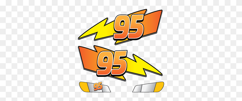 300x292 Cub Scouts Stickers - Lightning Mcqueen PNG