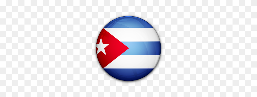 256x256 Cuba, Bandera, De Icono - Bandera Cubana Png
