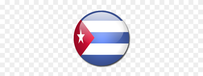 256x256 Векторный Клипарт Флаг Кубы - Куба Клипарт
