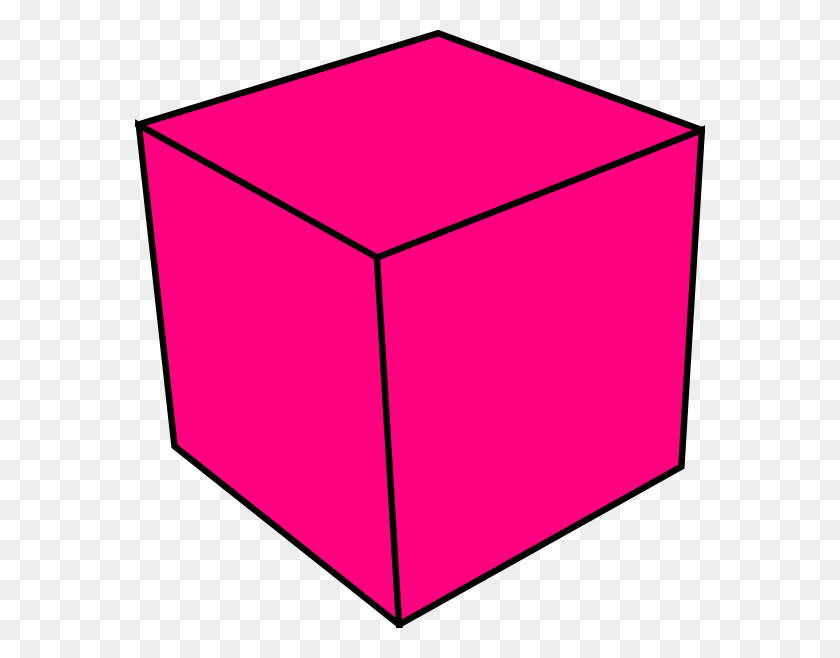570x598 Cube Clip Art - 3d Shapes Clipart