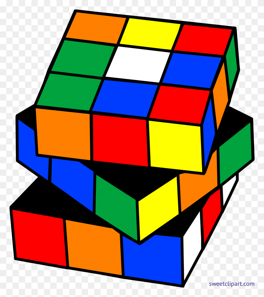 4753x5401 Cube Clip Art Rubix Cube Color Clip Art Sweet Clip Art Rubic - Base Ten Blocks Clip Art