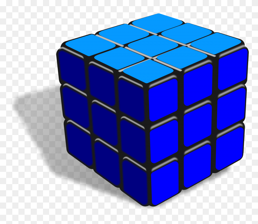 2400x2063 Cube Clipart One - Rubix Cube Clipart