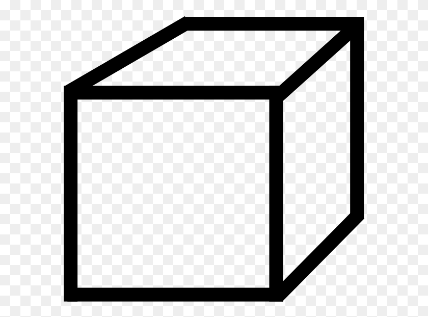 592x562 Cube Clipart Vector - Cube Clipart Black And White