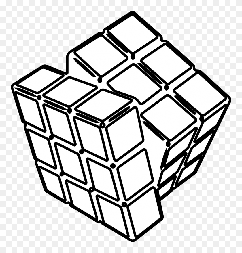 999x1051 Cubo Cliparts - Rubix Cube Clipart