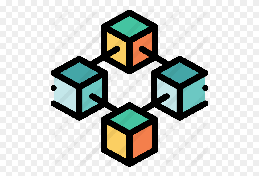 512x512 Cubes - Connecting Cubes Clipart