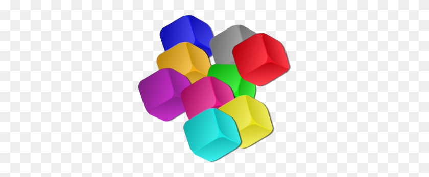 298x288 Cubes Clip Art - Cube Clipart