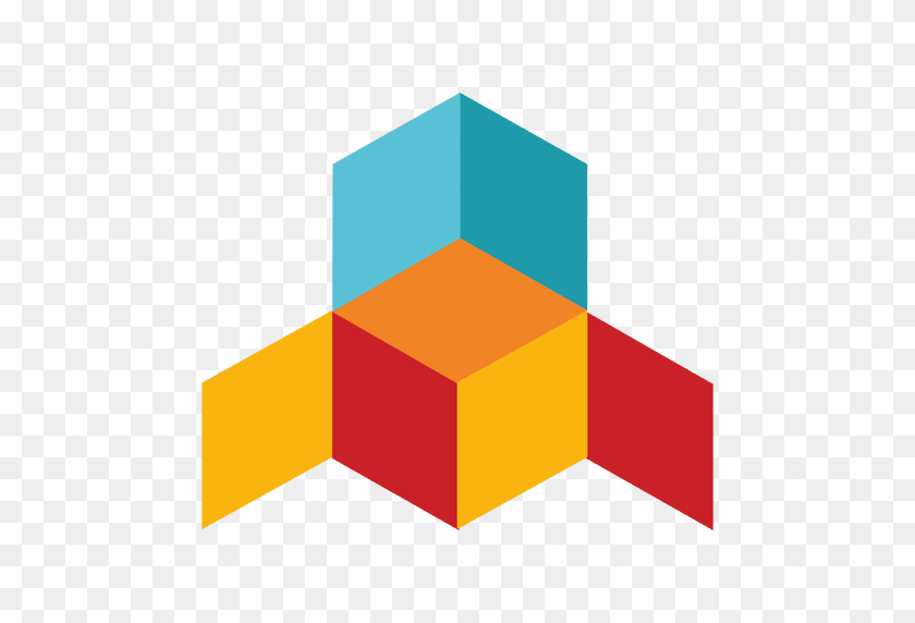 512x512 Логотип Кубического Треугольника - Дизайн Треугольника Png