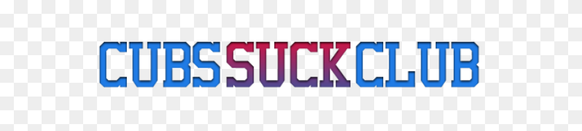 577x130 Cubs Suck Club - Chicago Cubs PNG