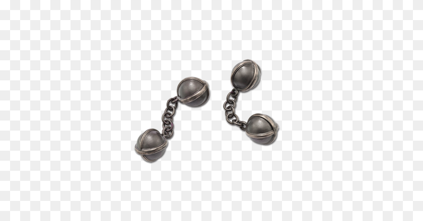 380x380 Cufflinks - Ball And Chain PNG