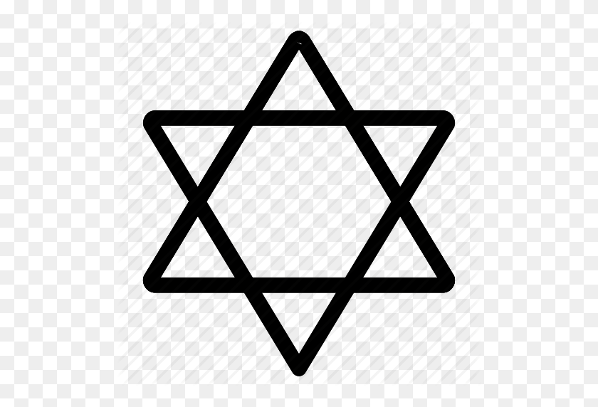 512x512 Cultura, David, Hexagrama, Judío, Judío, Judaísmo, Religión, Icono De Estrella - Clipart De Estrella Judía