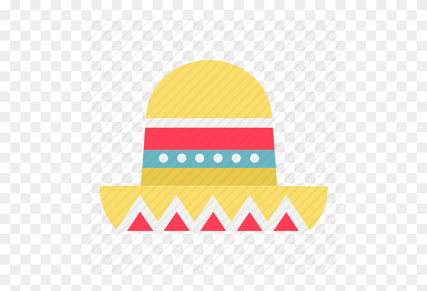 512x512 Мексиканская Шляпа, Культура, Сомбреро, Туризм, Значок Путешествия - Мексиканская Шляпа Png