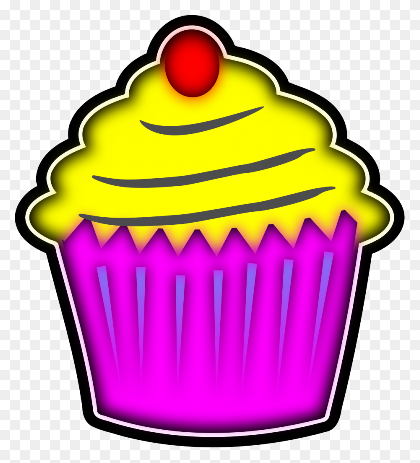930x1033 Cup Cake Clip Art Images Free - Cupcake Clipart Black And White