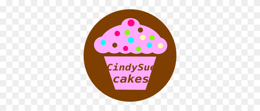 300x300 Cup Cake Logo Clipart Png For Web - Ocd Clipart
