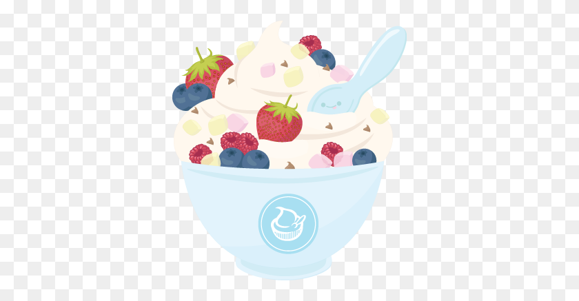 340x377 Cup Clipart Froyo - Sundae Clipart