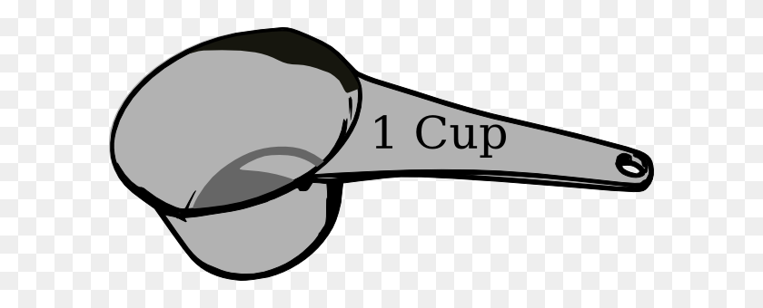600x280 Cup Clipart Measuring Spoon - Cup Clipart