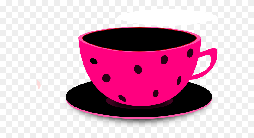 600x396 Cup Clipart Pink Teacup - Taza De Té Clipart