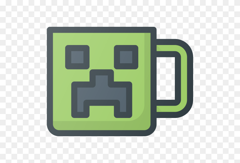 512x512 Cup, Game, Geek, Minecraft, Mug, Video Icon - Minecraft Icon PNG