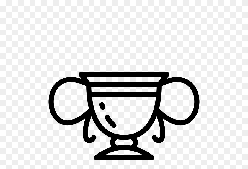 512x512 Cup, Harry, Hufflepuff, Outline, Potter Icon - Hufflepuff PNG