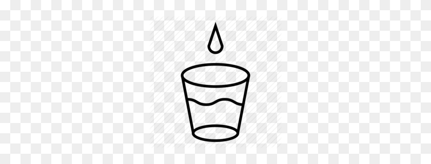 260x260 Cup Icon Clipart - Glass Of Water Clipart